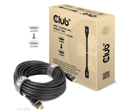 CABLE HDMI 15M/M/M CAC-2314 CLUB3D