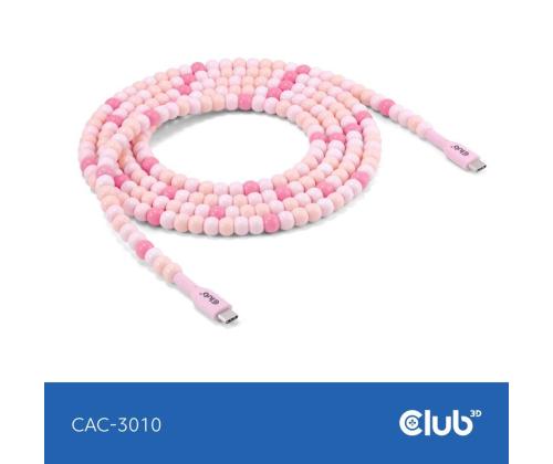 CABLE USB-C TO USB-C/PINK CAC-3010 CLUB3D