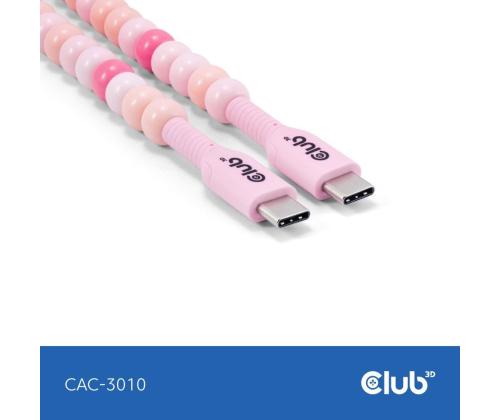 CABLE USB-C TO USB-C/PINK CAC-3010 CLUB3D