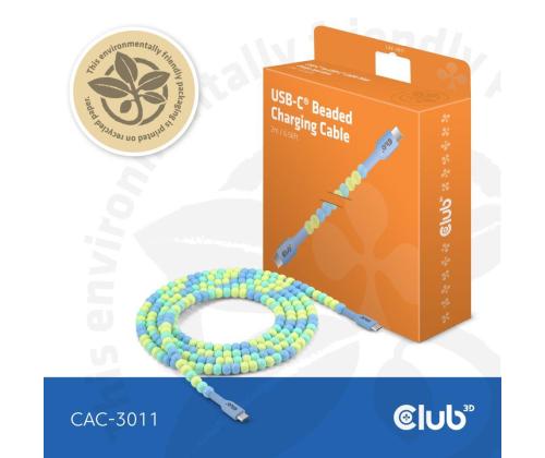 CABLE USB-C TO USB-C/BLUE CAC-3011 CLUB3D