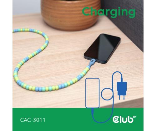 CABLE USB-C TO USB-C/BLUE CAC-3011 CLUB3D