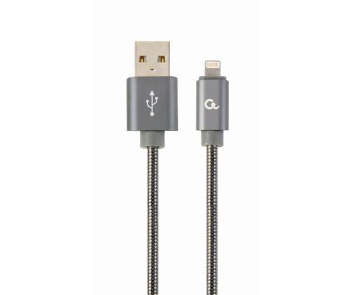 CABLE LIGHTNING TO USB2 2M/CC-USB2S-AMLM-2M-BG GEMBIRD