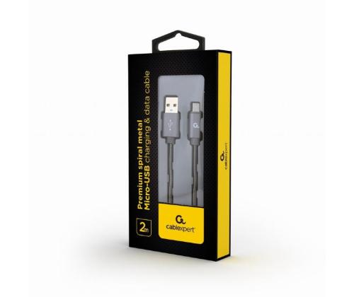 CABLE USB2 TO MICRO-USB 2M/CC-USB2S-AMMBM-2M-BG GEMBIRD