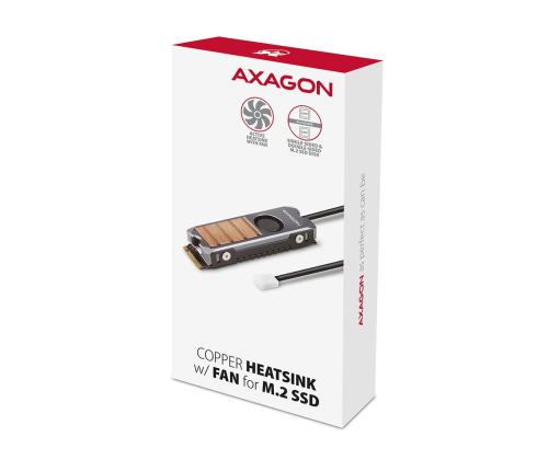 SSD ACC COOLER M.2 COPPER FAN/CLR-M2FAN AXAGON