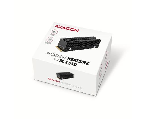 SSD ACC COOLER M.2 2280/24MM CLR-M2XT AXAGON