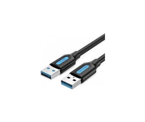 CABLE USB3.0 MALE TO MALE/0.5M BLACK CONBD VENTION