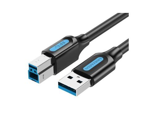 CABLE USB2.0 MALE TO MALE/5M BLACK COQBJ VENTION