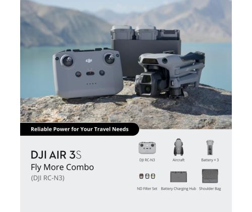 Drone DJI Air 3S Fly More Combo (DJI RC-N3) Consumer CP.MA.00000815.02