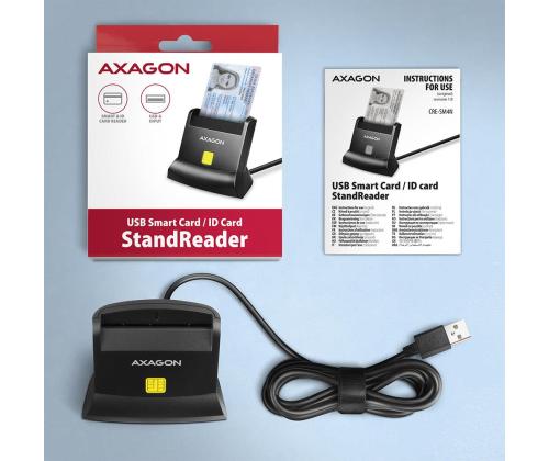 CARD READER STAND SMARTCARD/ID/USB2.0 1.3M CRE-SM4N AXAGON