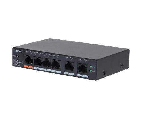 Switch DAHUA DH-CS4006-4ET2ET-60 Type L2 PoE ports 4 60 Watts CS4006-4ET2ET-60