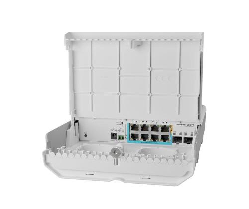 NET ROUTER 8PORT 1000M/CSS610-1GI-7R-2S+OUT MIKROTIK