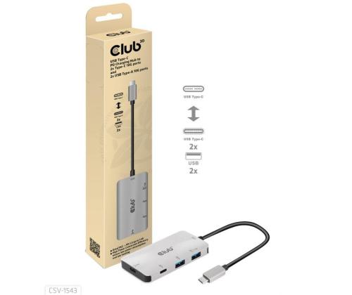 I/O HUB USB-C PD CHARGING/CSV-1543 CLUB3D