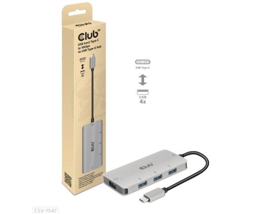 I/O HUB USB-C TO USB 4PORT/M/F CSV-1547 CLUB3D