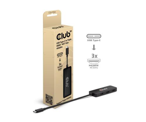 I/O HUB USB-C HDMI TRIPLE/CSV-1554 CLUB3D