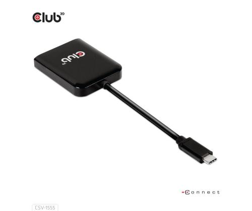 I/O HUB USB-C TO DP DUAL/CSV-1555 CLUB3D