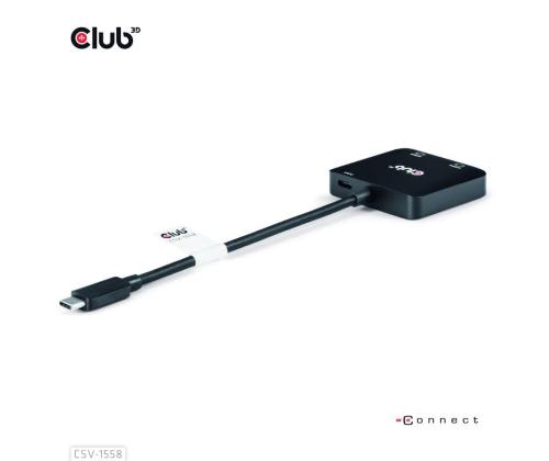 I/O HUB USB-C TO HDMI 2PORT/MST CSV-1558 CLUB3D