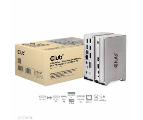 NB ACC DOCKING STATION/USB-C 120W CSV-1568 CLUB3D