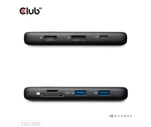 NB ACC DOCKING STATION 8IN1/USB-C 100W CSV-2551 CLUB3D