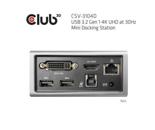 NB ACC DOCKING STATION/USB CSV-3104D CLUB3D