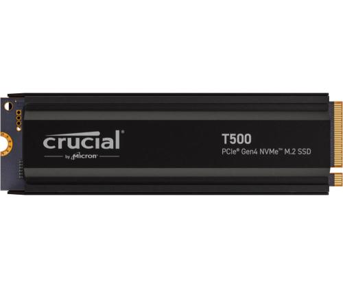 SSD CRUCIAL T500 1TB M.2 PCIe Gen4 NVMe 3D NAND Write speed 6800 MBytes/sec Read speed 7300...