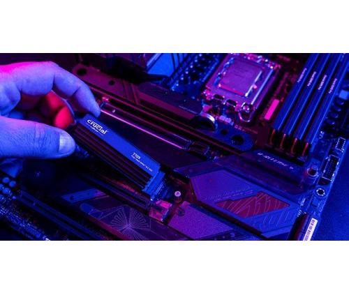 SSD CRUCIAL T700 1TB M.2 PCIe Gen5 NVMe TLC Write speed 9500 MBytes/sec Read speed 11700 MBytes...