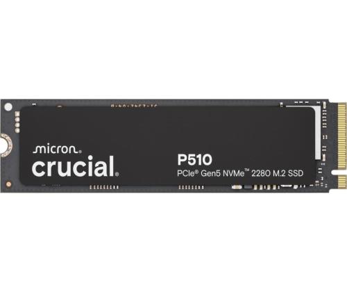 SSD CRUCIAL P510 2TB M.2 PCIe Gen5 NVMe TLC Write speed 8700 MBytes/sec Read speed 10000 MBytes...