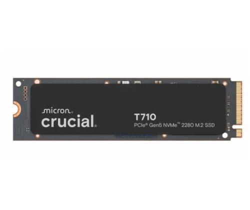 SSD CRUCIAL T710 4TB M.2 PCIe Gen5 NVMe Write speed 13800 MBytes/sec Read speed 14900 MBytes/sec...