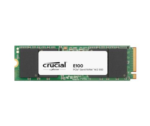 SSD CRUCIAL E100 480GB M.2 PCIe Gen4 NVMe 3D NAND Write speed 2500 MBytes/sec Read speed 4500...
