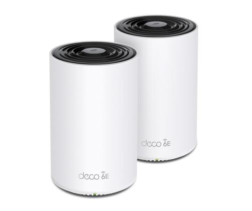 Wireless Router TP-LINK Wireless Access Point / Router 2-pack 5400 Mbps Mesh Wi-Fi 6e 2x10/100...