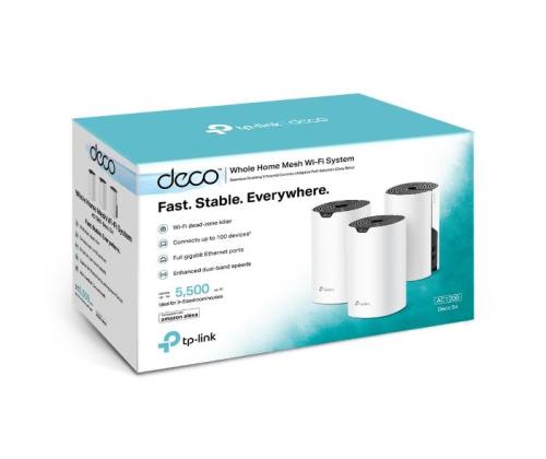 Wireless Router TP-LINK 3-pack 1167 Mbps Mesh LAN \ WAN ports 2 Number of antennas 2 DECOS4(3-PACK)