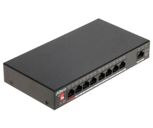 Switch DAHUA Type L2 Desktop/pedestal Rack 1x10Base-T / 100Base-TX / 1000Base-T PoE ports 8 96...