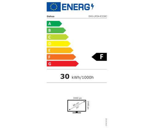 LCD Monitor DAHUA DHI-LM34-E330C 34" Gaming/Curved/21 : 9 Panel VA 3440x1440 21:9 165Hz 1 ms Tilt...