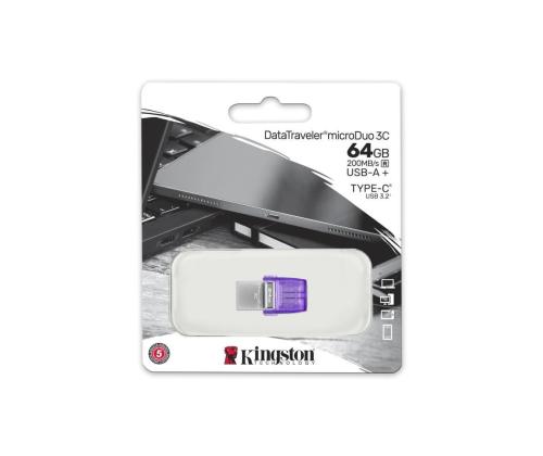 MEMORY DRIVE FLASH USB3.2/64GB DTDUO3CG3/64GB KINGSTON