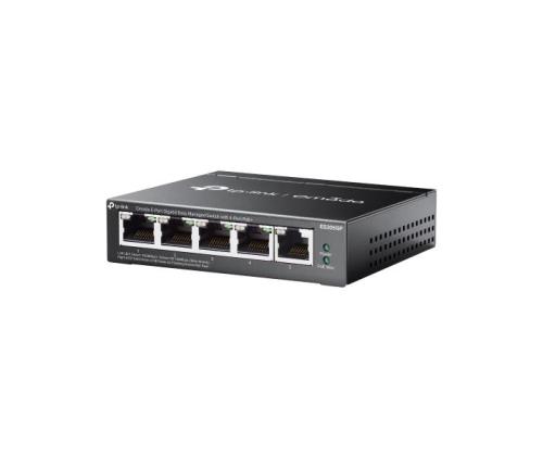 Switch TP-LINK Desktop/pedestal 5x10Base-T / 100Base-TX / 1000Base-T PoE ports 4 ES205GP