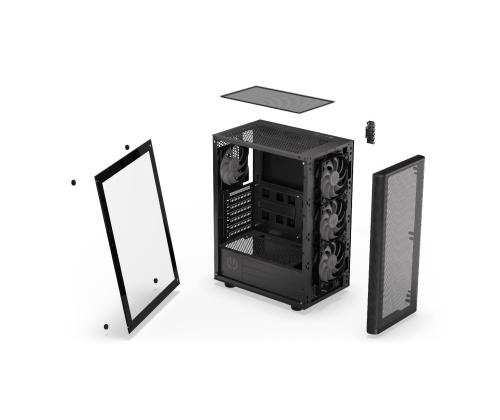 CASE MIDITOWER ATX W/O PSU/VENTUM200 ARGB EY2A014 ENDORFY