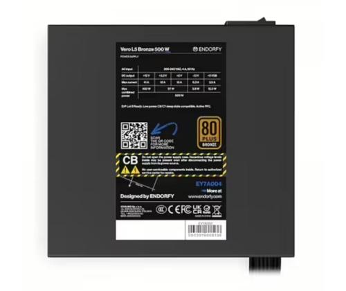 CASE PSU ATX 500W/VERO L5 BRONZE EY7A004 ENDORFY
