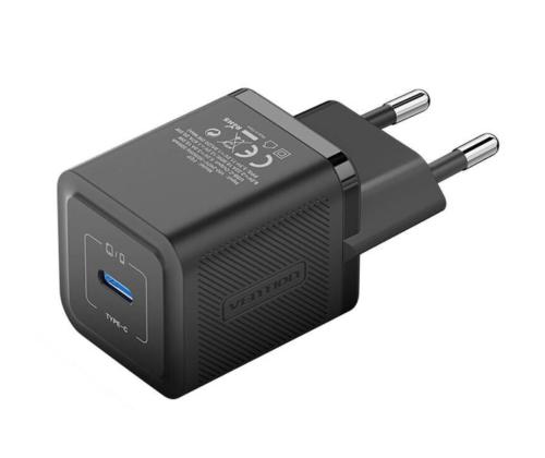 MOBILE CHARGER WALL 20W USB-C/1P BLACK FEPB0-EU VENTION