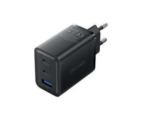 MOBILE CHARGER WALL 65W USB/3P BLACK FERB0-EU VENTION