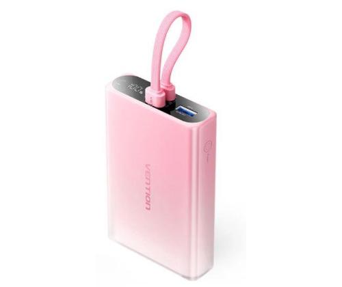 POWER BANK USB 10000MAH 22.5W/PINK FHZP0 VENTION