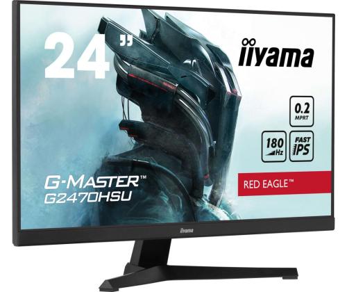 LCD Monitor IIYAMA G2470HSU-B6 24" Panel IPS 1920x1080 16:9 180Hz Matte 0.2 ms Speakers Colour...