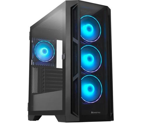 Case CHIEFTEC APEX ARGB MidiTower Not included ATX MicroATX MiniITX Colour Black GA-01B-TG-OP