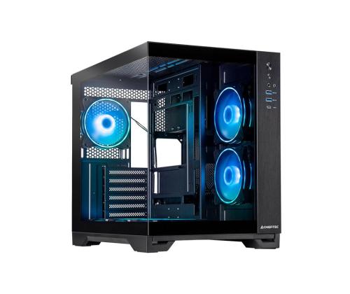 Case CHIEFTEC VISIO GM-30B-TG-OP MidiTower Case product features Transparent panel Not included...