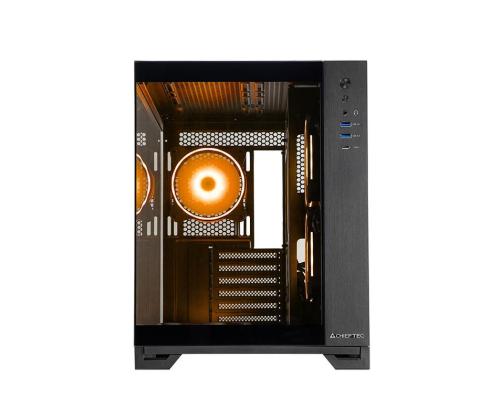 Case CHIEFTEC VISIO GM-30B-TG-OP MidiTower Case product features Transparent panel Not included...