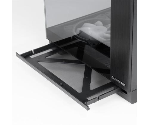 Case CHIEFTEC VISIO GM-30B-TG-OP MidiTower Case product features Transparent panel Not included...