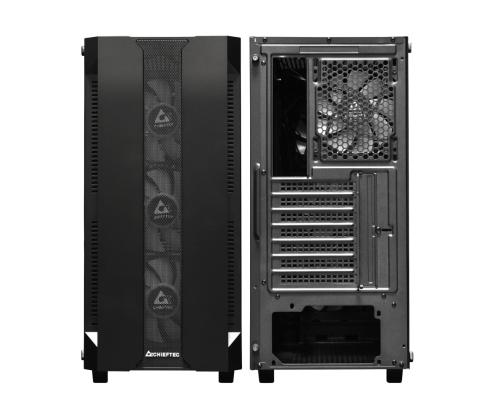 Case CHIEFTEC HUNTER MidiTower Not included ATX MiniITX Colour Black GS-01B-OP