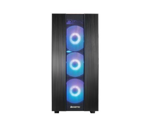 Case CHIEFTEC GS-02B-OP MidiTower Not included ATX MicroATX MiniITX Colour Black GS-02B-OP