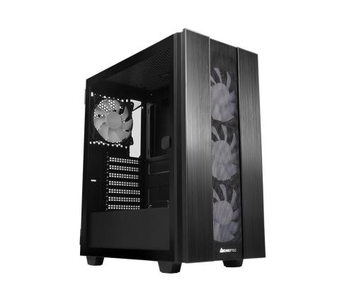 Case CHIEFTEC GS-02B-OP MidiTower Not included ATX MicroATX MiniITX Colour Black GS-02B-OP