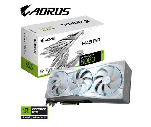 Graphics Card GIGABYTE NVIDIA GeForce RTX 5080 16 GB GDDR7 256 bit PCIE 5.0 16x GPU 2617 MHz Dual...