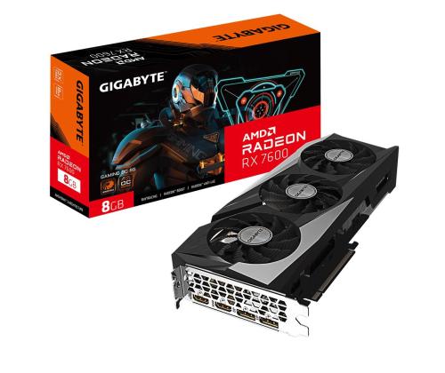 Graphics Card GIGABYTE AMD Radeon RX 7600 8 GB GDDR6 128 bit PCIE 4.0 16x 2xHDMI 2xDisplayPort GV...