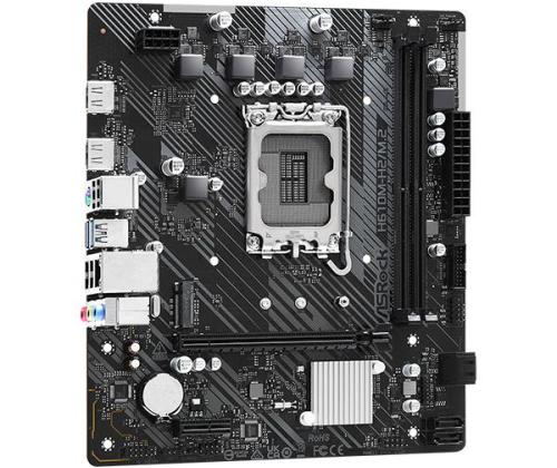 Mainboard ASROCK Intel H610 LGA1700 Micro-ATX Memory DDR4 Memory slots 2 1xPCI-Express 3.0 1x...